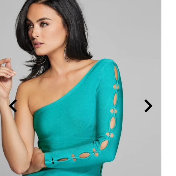 Bandage dress Marciano emerald - Picture 4 of 5